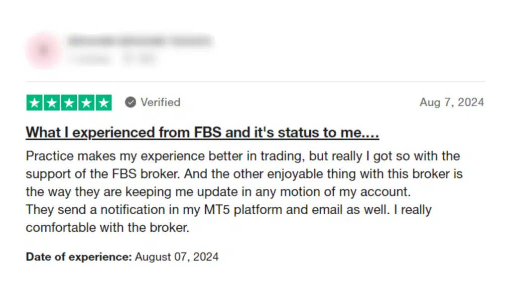 รีวิวโบรกเกอร์ FBS จากผู้ใช้งานจริง คนที่ 3