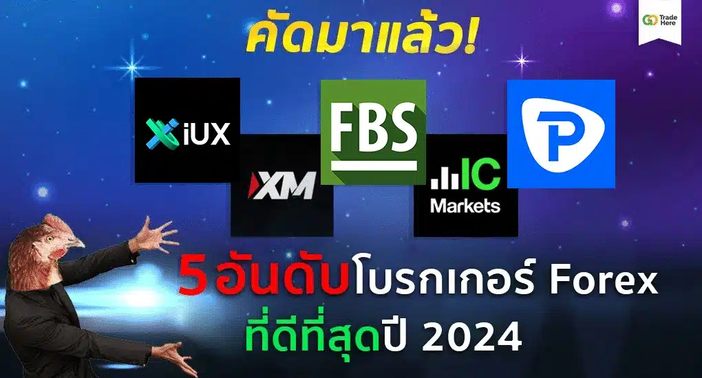 5 อันดับโบรกเกอร์ Forex ที่ดีที่สุด ปี 2024