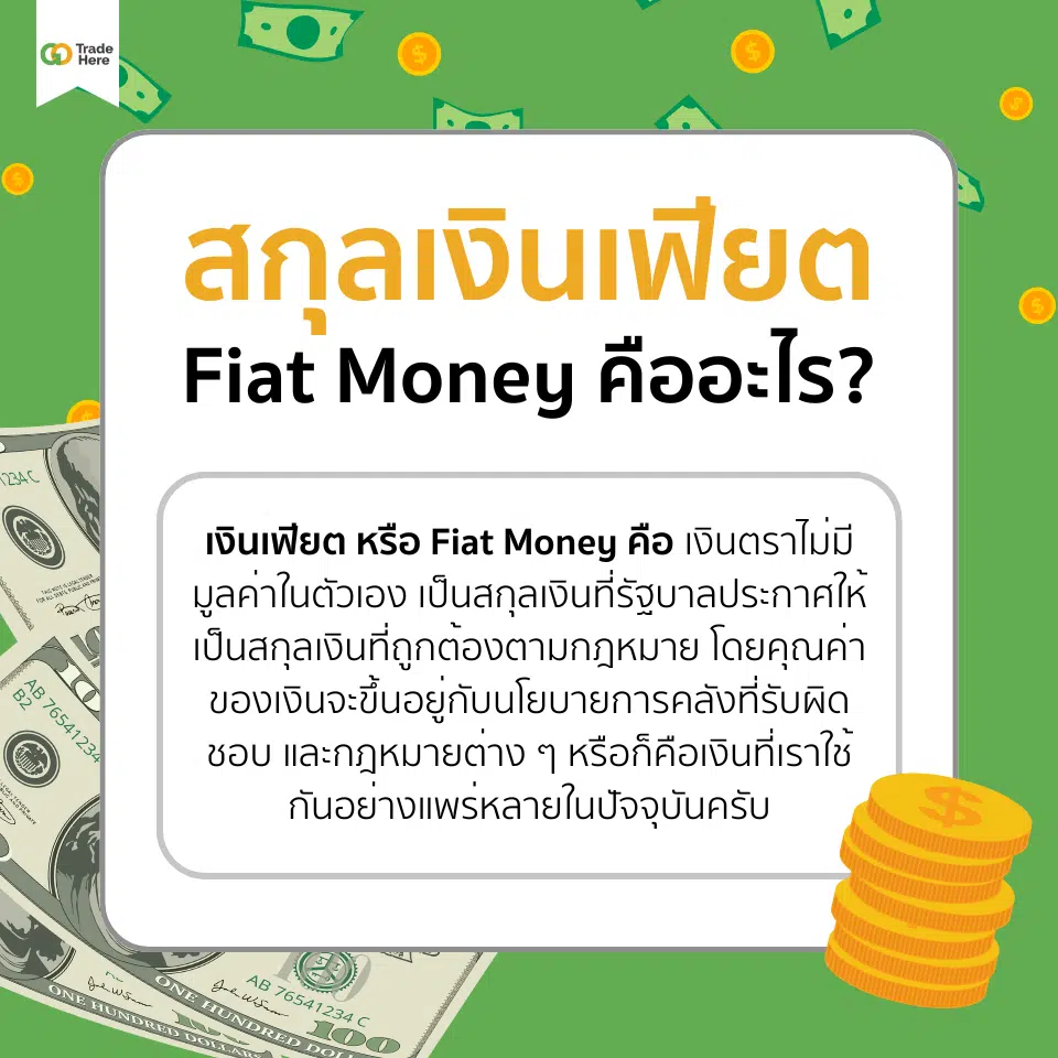 สกุลเงินเฟียต (Fiat Money) คืออะไร