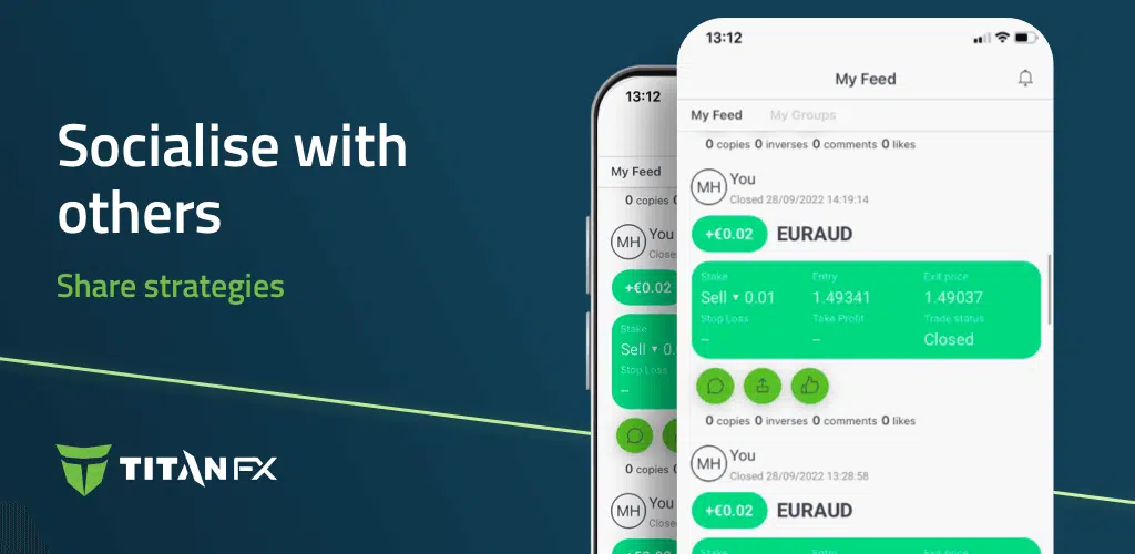 เครื่องมือคัดลอกการเทรดผ่านแพลตฟอร์ม Titan FX Social